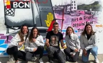 graffiti copa América Femenino Sitges Barcelona