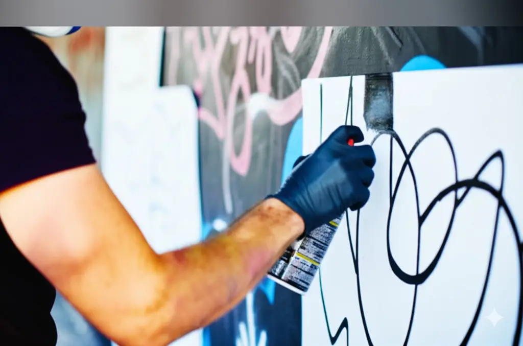 cómo hacer un graffiti con spray de forma segura