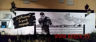 mural boxeo peke cunit graffiti homenaje gimnasio